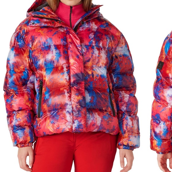 Bogner Fire + Ice ski puffer coat Ranja Jacket Pink Tie Dye - Picture 3 of 9